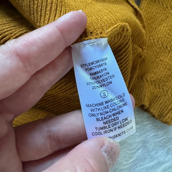 Cyrus Mustard Soft Knit Sweater - Picture 3 of 4